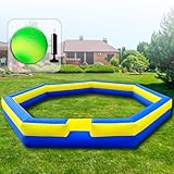 Picture of WARSUN 20Ft Gaga Ball Pit with Gaga Ball, Portable Gaga Ball Pit Inflatable for Indoor Outdoor Family Activities Inflatable Sport Games