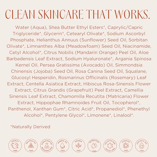InstaNatural Vitamin C Moisturizer Face Cream, Brightens and Reduces the Look of Fine Lines and Wrinkles, Moisturizing Lotion for Dry Skin, with Hyaluronic Acid, 3.4 FL Oz