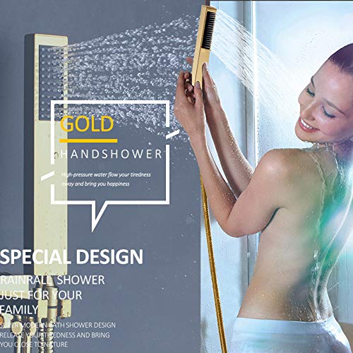 Affichage numérique à 3 voies pour robinets de douche or LED - 6
