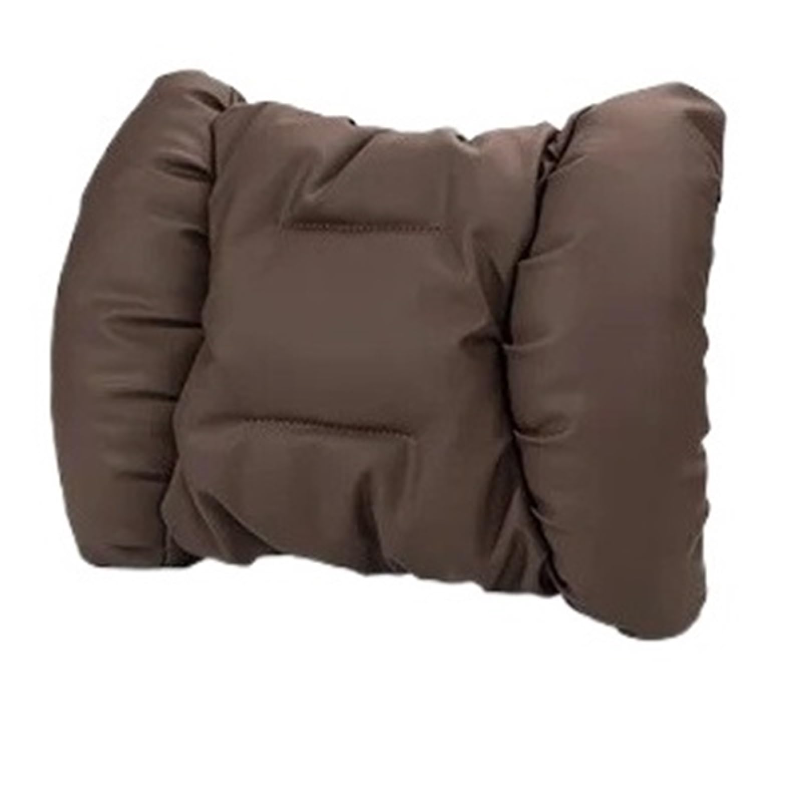 POAWUDJA Car Pillow Car Neck Pillow Backrest Breathable Fit For Mercedes Maybach For Audi Headrest Removable Cover(Waist support [Chestnut Brown])