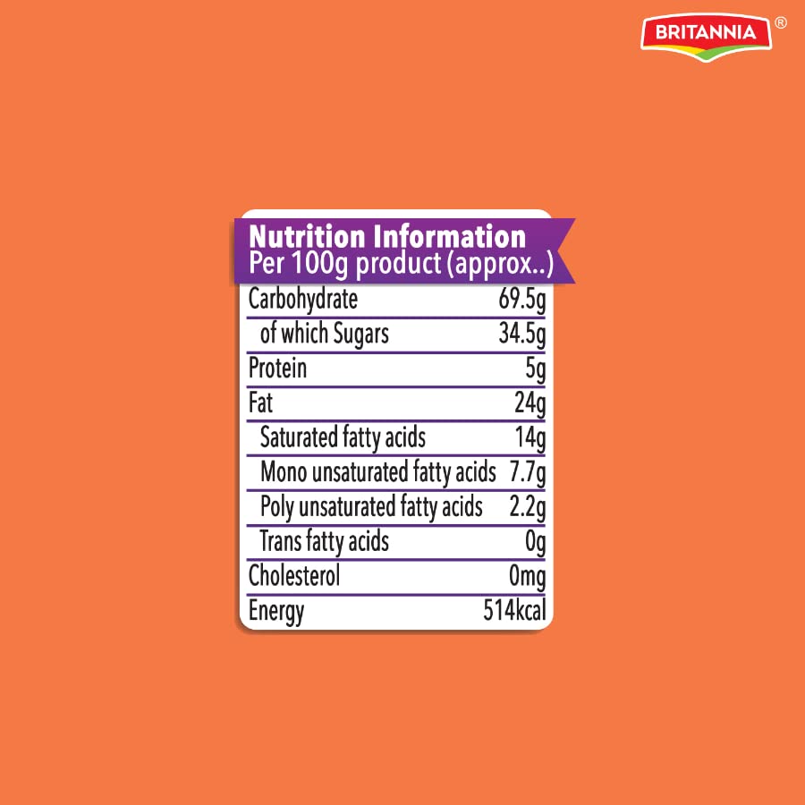 Image of Britannia Treat O'som Orange Biscuits, 50g