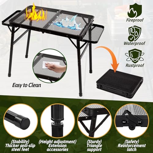 Table pliante légère réglable pour pique-nique résolvant le manque d'espace
