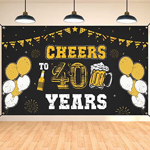 Femme Décorations Du 40e Anniversaire, Bannière Du 40e Anniversaire