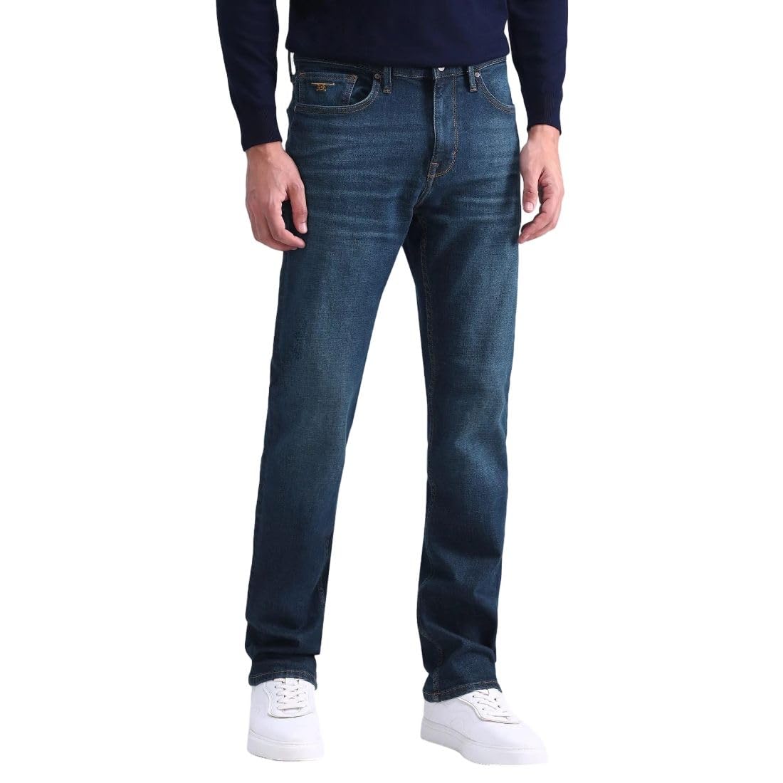 Men's Slim Straight Fit Jeans| Solid | Mid Rise | Stretchable | Jeans for Man-image-49