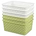 Produktbild Annkky Kunststoff Praktische Korb Aufbewahrungskorb 6er Set, Körbe Plastik Klein