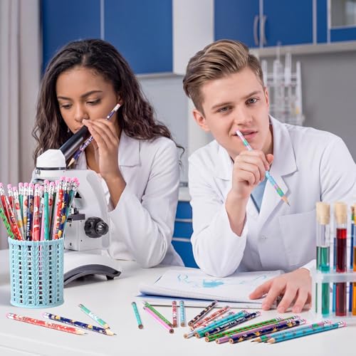 Lápices científicos Nezyo 48 pcs con borrador miniatura 4