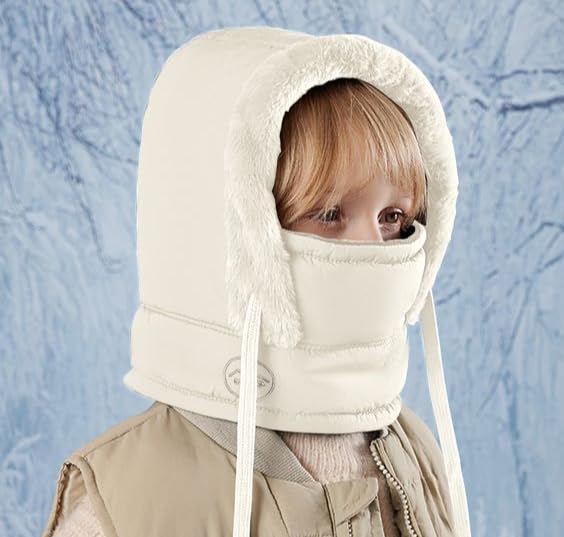 Gorro térmico tipo pasamontañas de forro polar para abrigar a niños 3