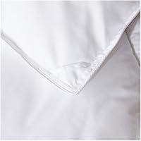 Vista 6 de Edredón de plumón de gansopato para invierno y verano, funda de algodón blanco, edredón grueso, tamaño King Queen