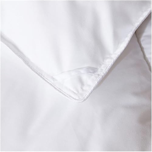 Miniatura 6 de Edredón de plumón de gansopato para invierno y verano, funda de algodón blanco, edredón grueso, tamaño King Queen