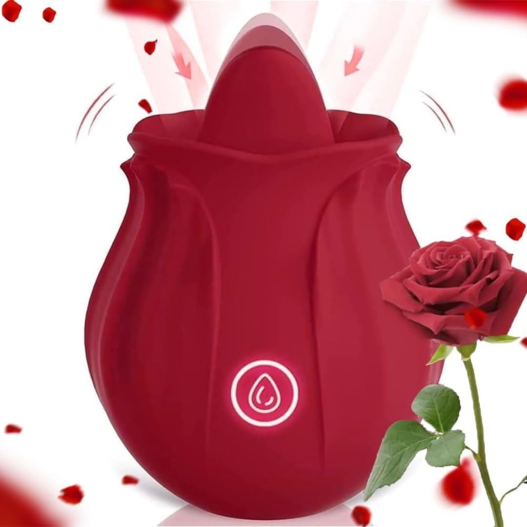 Roses Toy 2025 New Enhanced Clitioral Sucker Powerful Womens Viboators Rose Viboatorr Waterproof Flower Vibration The Rose Adult Toy for Women 10 Speeds Couple Games Adult tygvq (red2)