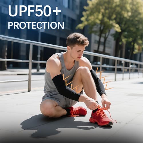 6 Pairs Arm sleeves for men/Women, Cooling UV Sun Protection Sports Compressiontattoo cover up sleeve ，for Cycling,Running Outdoor Sports4