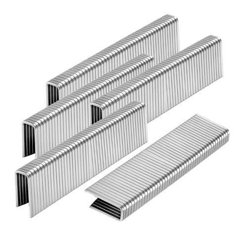 Image of 1000-Count 1.0- Inch Length 304 Stainless Steel 18 Gauge 1 /4 Inch Narrow Crown Staples, for Pneumatic, Electric 18GA Stapler Gun