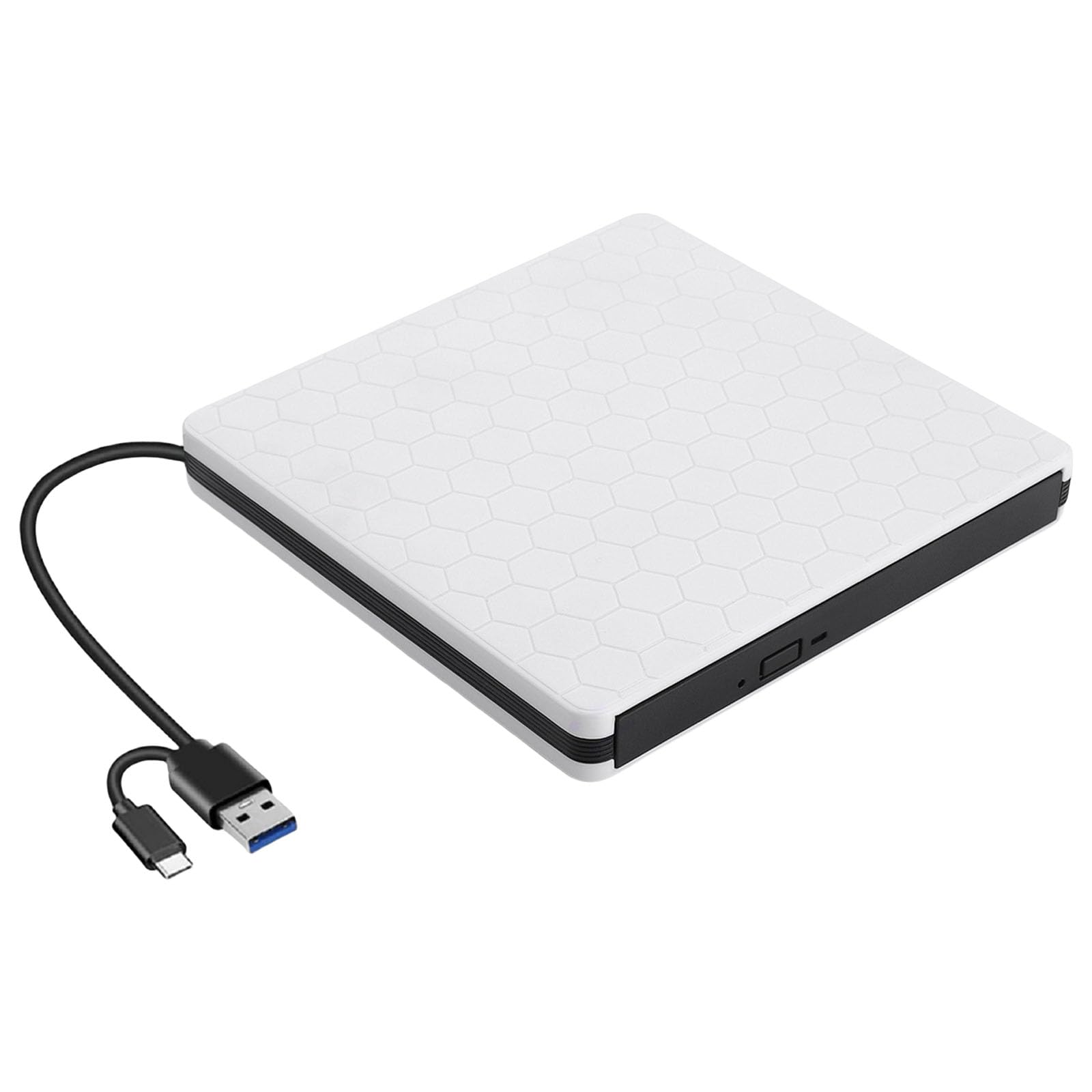 Reproductor de DVD externo portátil con interfaces USB C y USB 3.0 para 10, 8, 7 PC, portátil, DVD, unidad de escritorio para escritorio