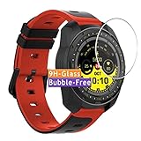 Vaxson 3-Pack Tempered Glass Screen Protector, compatible with KINGWEAR KW01 Smartwatch smart watch 9H Protective Guard Film Protectors