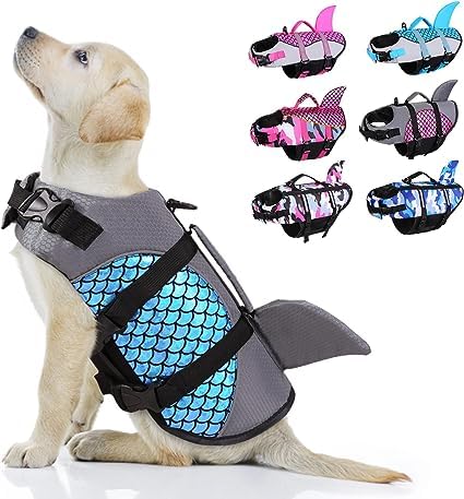 VBM Dog Life Jackets Dog Saver Life Jacket Dog Swimming Vest Adjustable Life Jacket for Dogs 1