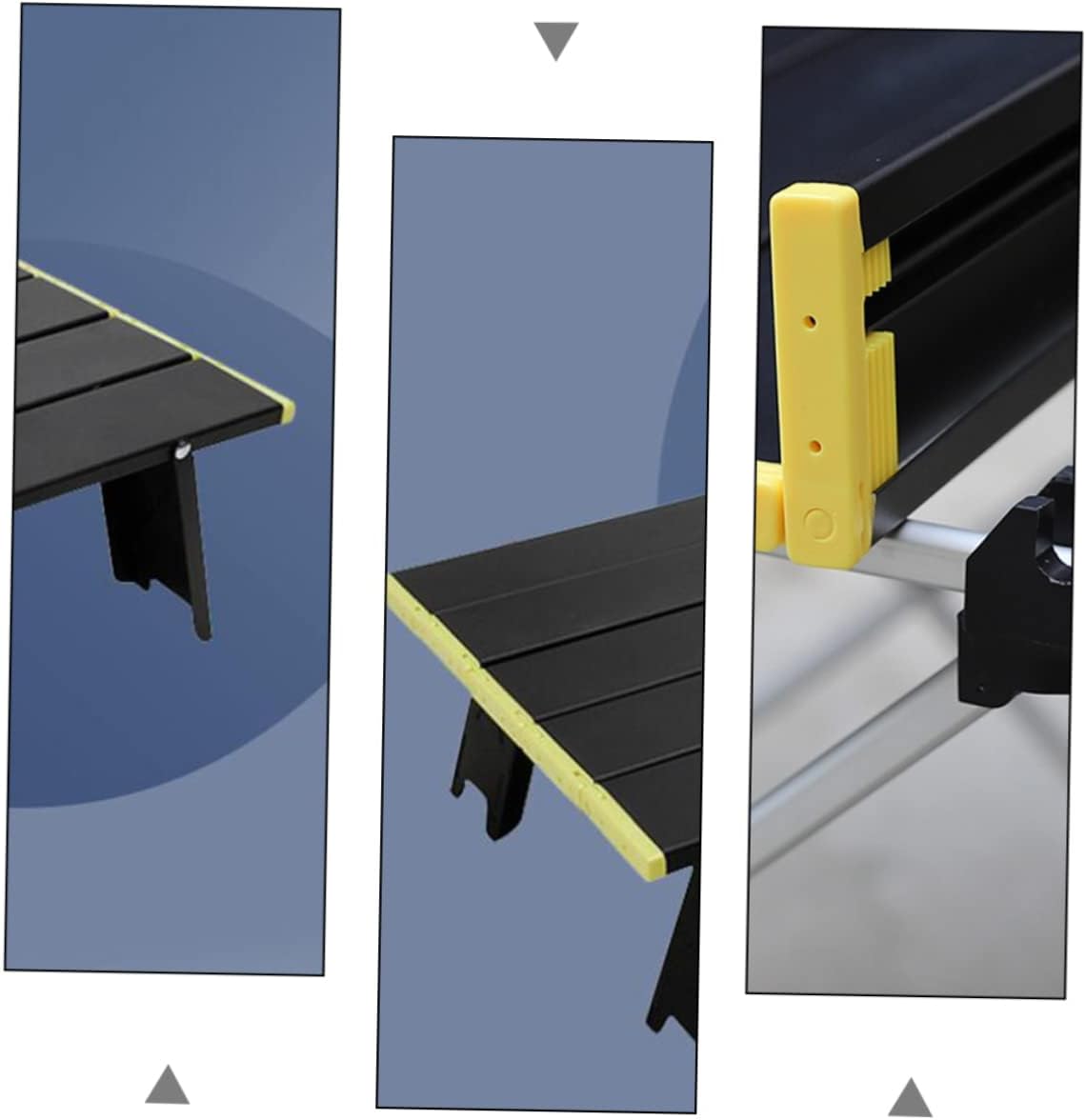 Portable Camping Table Folding Picnic Desk for Outdoor BBQ Easy to Clean Aluminum Alloy Compact Design for Beach Parties and Travel