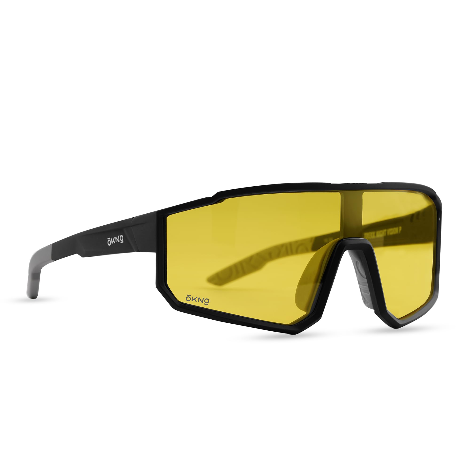 OKNO | Polarized Full Rim Square Branded Stylish Sunglasses For Men & Women | 100% UV Protection Shades | Cricket Sports Cycling Driving | Yellow Lens | Large | TREKK | Night Vision-image-12