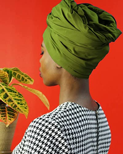 HOMELEX Head Wraps Turbans Stretch Jersey Knit Headwraps Wrap Turban Scarf Tie for Women3