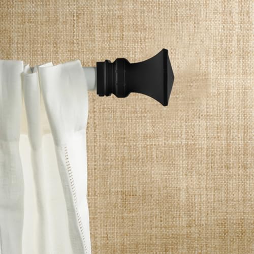 Amosfun 2pcs Black Curtain Rod End Caps Pole End Plug Decorative Finials for Curtain Rod in Diameter Size 1-1.1 Inch by Amosfun - Image 9
