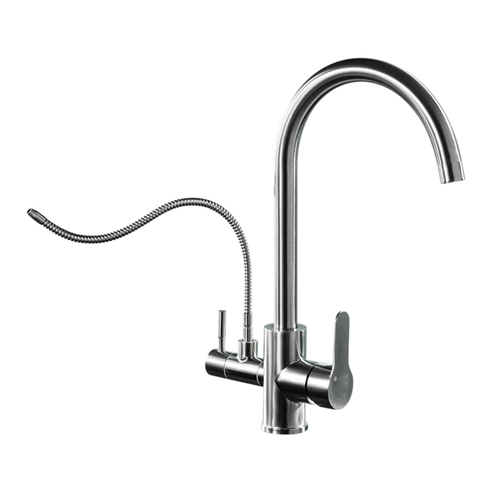 Grifo de Cocina Osmosis 3 Vias Acero Inoxidable-Cepillado