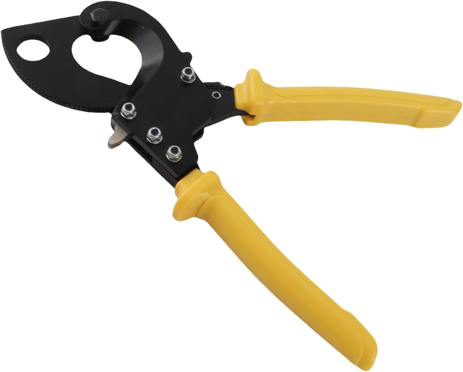 Ratchet Cable Cutter High Carbon Steel Scissors Gear PC Plastic Handle Cutting Tool LK-240 for Wire Aluminum