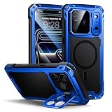 [Antichoc Coque pour iPhone 17 Pro 6.3''] Construction en matériau double combinant une coque en métal dur extérieur pour une résistance aux rayures,une couverture de pare-chocs souple intérieure pour anti choc et résister aux chutes.