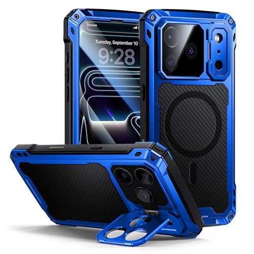 Coque rigide iPhone 17 Pro pour chantier et outdoor bleu