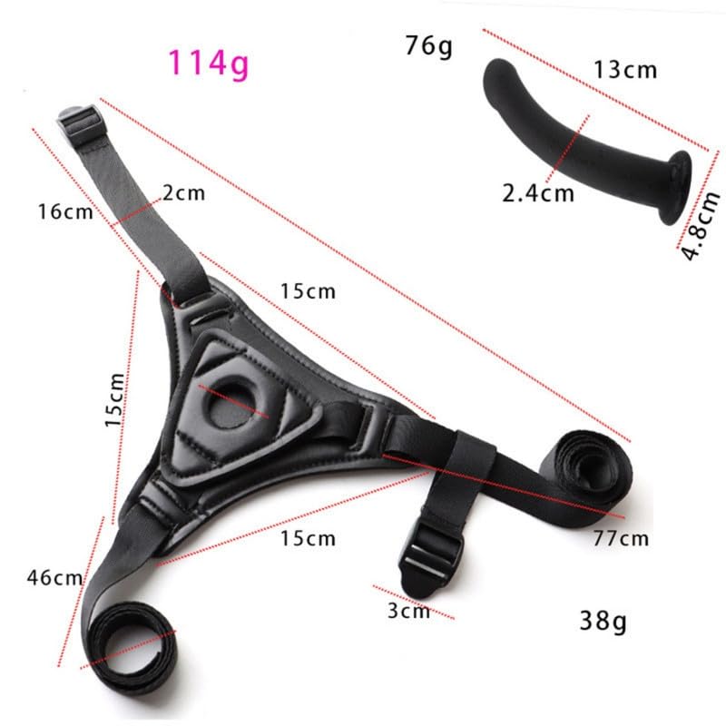 Caja De Deportes Y Fitness De Silicona Negra De Novedad, Accesorios De Dispositivo De Cuero De CinturóN Ajustable, Herramientas De Ocio Y DiversióN Para Interiores, Regalo De Pareja (TamañO M)