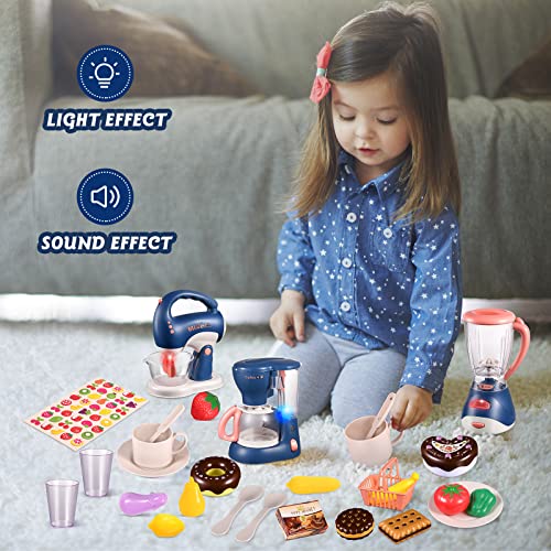 Hadooqn YH188-7 Kitchen Appliances Toy For Kids,Kitchen Toys For Kids Ages 3-5, Blender,Coffee Maker And Mixer thumb #5