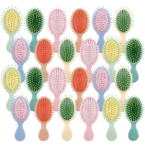 48 Pieces Mini Wet Hair Brush, Travel Detangling Brush,