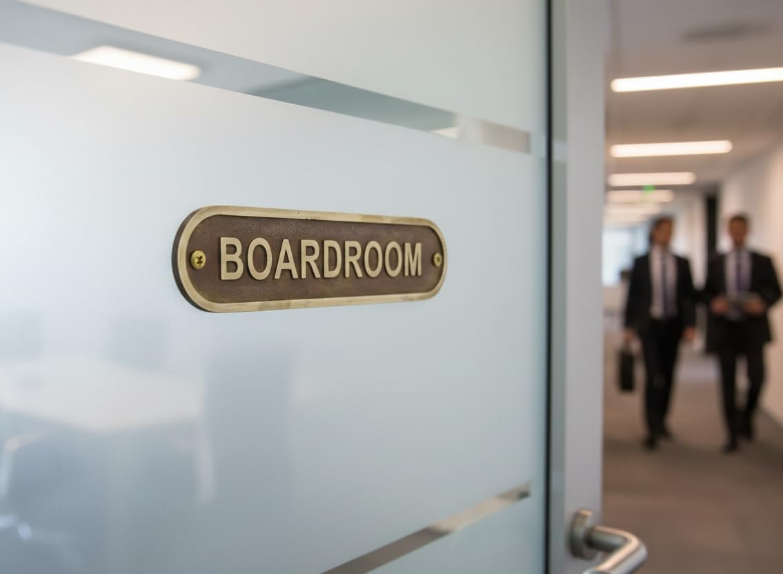 Custom Engraved Solid Bronze Door Name Plate – Personalized Office & Home Wall Plaque Sign – Custom Text Business, Wedding & Gift Nameplate (5 cm x 22 cm)