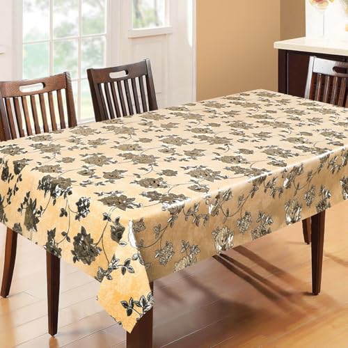 Image of Dakshya Industries PVC Waterproof Withoutlace Dining Table Cover (Size - 54X78 Inch) Rectangle 6 Seater Heat Rasistant, A3