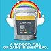 Purbolics Creapure Creatine Powder, Supports Recovery & Strength, Trademark Creapure Formula, Micronized Creatine Monohydrate 5g (50 Servings, Rainbow Candy)