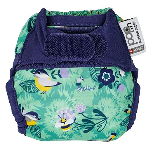 Close Pop-In Pañal de Tela Reutilizable, Multicolor (Round the Garden), 0-3 Meses (2-5.5 kg)