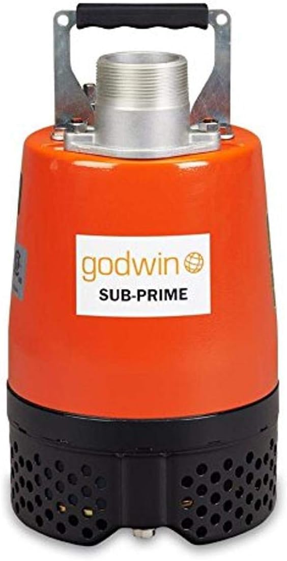 Godwin GSP05-115V Series Submersible Dewatering Pump, Single Phase, 1/2 hp, 115V, 2"