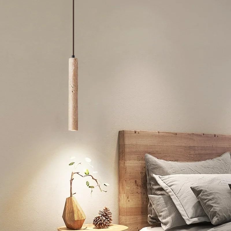 Éclairage suspendu ambiance warm white pour illuminer une chambre à coucher cocooning