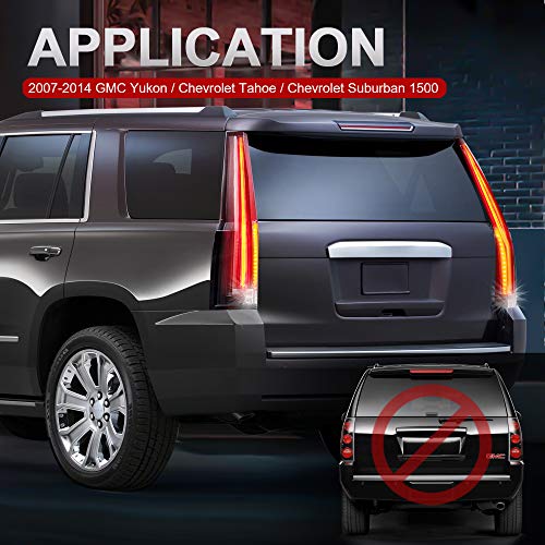 Mostplus Led Tail Lights Rear Lamp Compatible For 2007-2014 Chevy Tahoe Suburban Gmc Yukon Denali Set Of 2 #TOP2