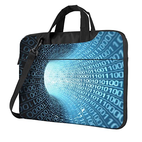 Sac à bandoulière ordinateur portable antichoc noir 15.6 pouces avec poignée de transport
