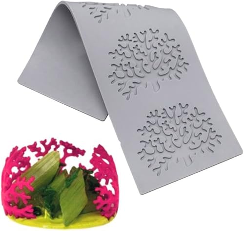 Miniatura 8 de Molde de caramelo de hojas huecas en 3D, moldes de chocolate con hojas de ramas de coral, moldes de silicona para fondant, molde de pastel