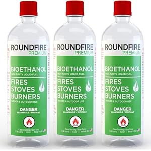 Roundfire Premium Ethanol Fuel – 3 x 1 Liter