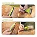 Pecute Pet Dematting Tool 2 Pack - Double Sided Undercoat Rake & Dematting Comb for Detangling Matted or Knotted Undercoat Hair, Great for Medium or Long-haired Dogs & Cats