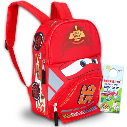 Disney Little Boys' Cars 12 Inch Backpack, Multi, One Size