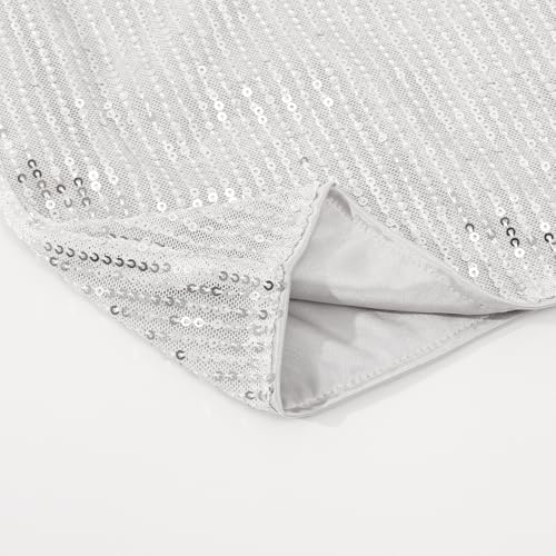 Noomelfish Girls Camisole Sequin Tank Tops Sparkly Glitter Cami Dance Sleeveless Shirt (5-12 Years)4