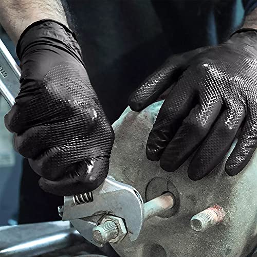 Titanflex HD45K03 Thor Grip Heavy Duty Black Industrial Nitrile Gloves thumb #7