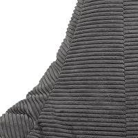 Icon Dalton Sitzsack Cord, Dunkelgrau, Gaming Sitzsack Erwachsene mit Füllung, Bean Bag, Lounge Sessel, Lounge Stuhl, Schlafzimmer, Wohnzimmer Möbel – Ansicht 7