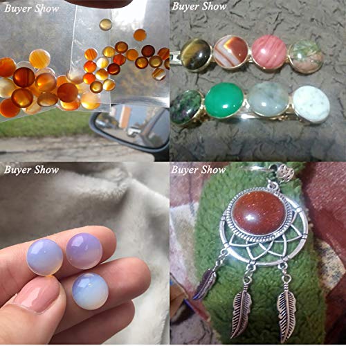 6 Mm Cabochon Beads For Jewelry Making Round Random Color Cab Natural Stone Handmake Diy For Jewelry Making Diameter 6 Mm (20Pcs) #TOP2