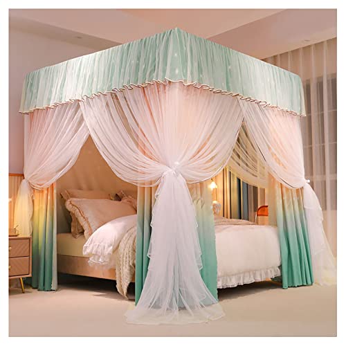 Mosquitera para cama con dosel adaptable a formatos de colchón individual y king 2