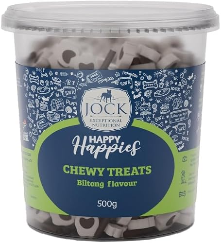 JOCK Happy Happies Biltong Flavour Chewy Dog Treats 500 g