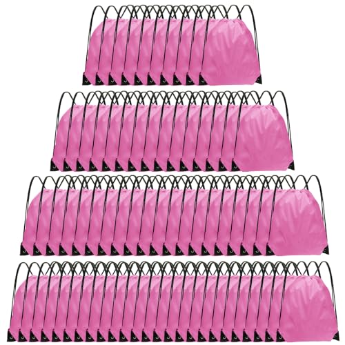 Grneric Drawstring Backpack Bulk 70 Pcs Drawstring Bags 16.5x13.4in