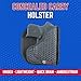 DeSantis Superfly Pocket Holster - Pocket Holsters for Concealed Carry, Pocket Gun Holster, Compatible with Ruger LCP Custom, LCP II, LCP MAX, Taurus Spectrum 380 - Ambidextrous, Black